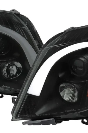 Bulk Order Spec-D Smoked Projector Headlight w/ Sequential Turn Signal & Black Housing SPE 2LHP-CTS08SM-G3-RS