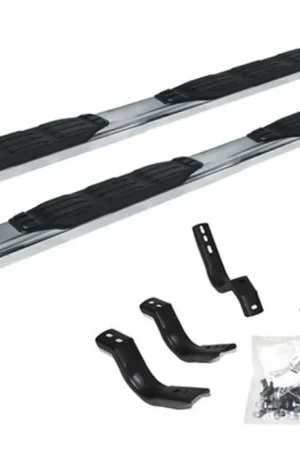 Fast Shipping Go Rhino 105404587PS 5" 1000 Series SideSteps Kit 87" For Silverado 2500