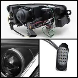 Spyder Projector Headlights - Light Tube - DRL - Black FCLH 5071903 One Day Deal