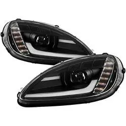 Get Yours Spyder High-Power LED Module (High Beam And Low Beam) Equipped Headlights - Black FCLH 5087959