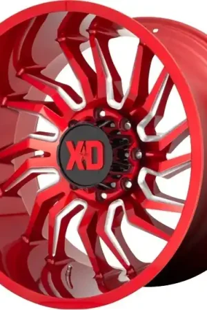 Handmade XD Series Wheels Tension XD858 Candy Red Milled 22x10 -18mm Offset 6x139.7 (6x5.5)