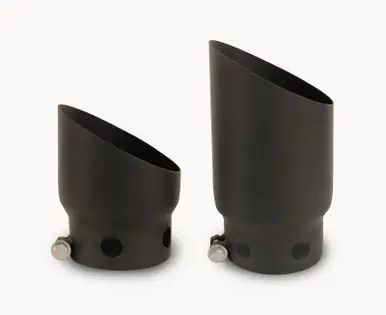 Special Offer Go Rhino 08-16 Ford F-250/F-350 Super Duty Exhaust Tip - Black - 2 Tips Set - ID 4in x OD 5in - GRT45X2B