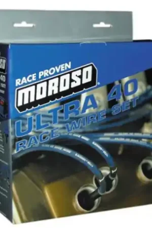 Moroso Chevrolet Small Block Ignition Wire Set - Ultra 40 - Sleeved - Non-HEI - 90 Degree - Black - 73825 Instant Buy