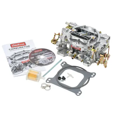 Same Day Shipping Edelbrock Carburetor Performer Series 4-Barrel 800 CFM Manual Choke Satin Finish - 1412