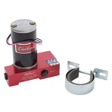 Money Back Guarantee Edelbrock Fuel Pump Electric Quiet-Flo Carbureted 120GPH 3/8In In 3/8In Out 120 GPH Red - 182051