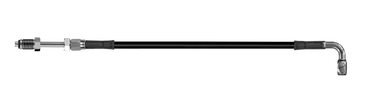 Seasonal Sale Goodridge 60in Universal Clutch Line w/SS Fittings & Black Hose - 90Deg Banjo w/Straight 7/16 UNF - HD1090-1CC-BK60