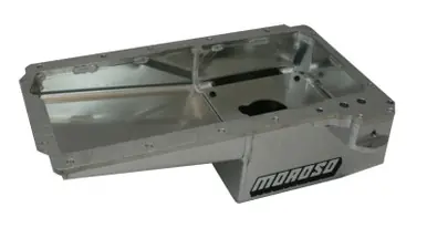 Moroso GM LS/02-15 COPO Camaro (w/Rear Sump) Fabricated Drag Race Baffled 7qt 7.5in Aluminum Oil Pan - 21151 Save Now