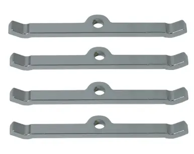 Moroso Chevrolet Small Block Valve Cover Hold Downs - Steel - Chrome Plated - Set of 4 - 68510 Free Shipping