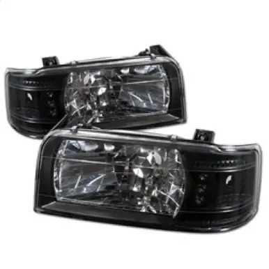 Trending Spyder Ford F150 92-96/Ford Bronco 92-96 1PC LED ( LEDs)Crystal Headlights Blk HD-YD-FB92-1PC-BK - 5012494