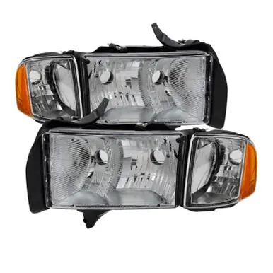 Xtune Dodge Ram Sport Model Only 1999-2002 OEM Headlights Chrome HD-JH-DR99-SP-C - 9032165 Secure Checkout