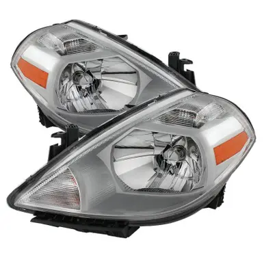 Xtune Nissan Versa 07-12 Crystal Headlights Chrome HD-JH-NV07-AM-C - 9023620 Mega Sale