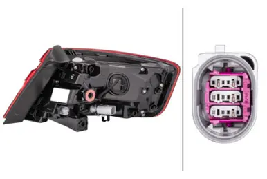 Warranty Included Hella 2017-2018 Audi A3 Left Tail Light - 012836091