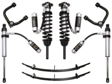 Authentic ICON 05-15 Toyota Tacoma 0-3.5in/2016+ Toyota Tacoma 0-2.75in Stg 6 Suspension System w/Tubular Uca - K53006T