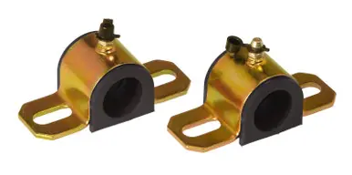 Authentic Prothane Universal Greasable Sway Bar Bushings - 24MM - Type A Bracket - Black - 19-1167-BL