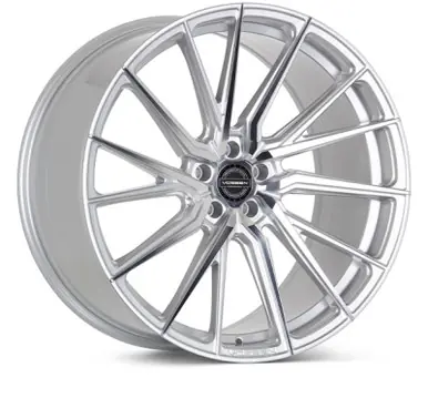 Weekend Sale Vossen HF-4T 22x10.5 / 5x112 / ET42 / Deep Face / 66.5 - Silver Polished - Left - HF4T-2M46-L
