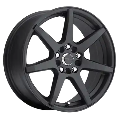 Crafted Raceline 131B Evo 17x7.5in / 5x108/5x114.3 BP / 40mm Offset / 72.62mm Bore - Satin Black Wheel - 131B-77592+40