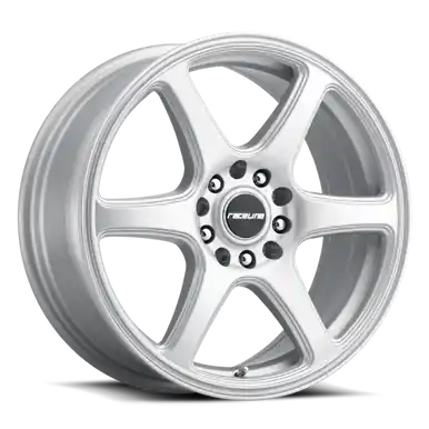 Fast Shipping Raceline 146S Matrix 18x8in / 5x114.3/5x127 BP / 40mm Offset / 72.62mm Bore - Gloss Silver Wheel - 146S-88096+40