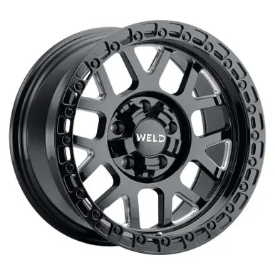 Weld Off-Road W105 17X9.0 Cinch 5X114.3 5X127 ET00 BS5.00 Gloss Black MIL 78.1 - W10579026500 Authentic
