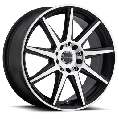Grab Now Raceline 144M Storm 16x7in / 5x100/5x114.3 BP / 40mm Offset / 72.62mm Bore - Black & Machined Wheel - 144M-67089+40