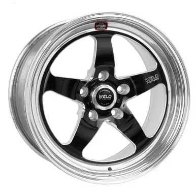 Weld S71 18x10 / 5x4.75 BP / 7.7in. BS Black Wheel (Medium Pad) - Non-Beadlock - 71MB8100B77A Popular