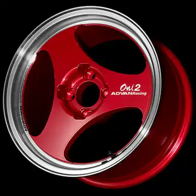 Advan ONI2 15x5.5 / +45 Offset / 4-100 / 63mm Bore / Machining & Racing Candy Red - YAY5B45ACR Buy Direct