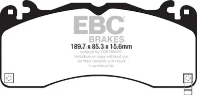 Bargain EBC 15+ Ford Mustang 5.0 Performance Pkg Redstuff Front Brake Pads - DP33040C