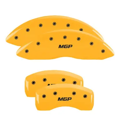 MGP 4 Caliper Covers Engraved Front & Rear i-Vtec Yellow finish black ch - 20217SIVTYL Low Price