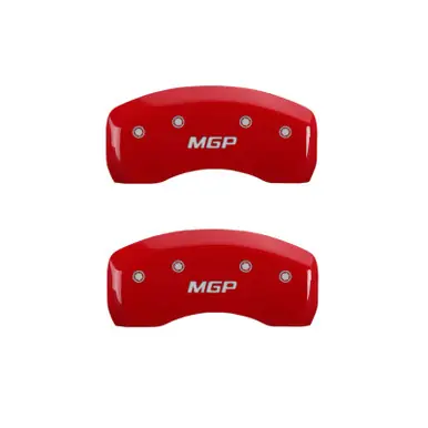 MGP 4 Caliper Covers Engraved Front & Rear MGP Red Finish Silver Characters 2017 Mazda CX-9 - 26221SMGPRD Best Price