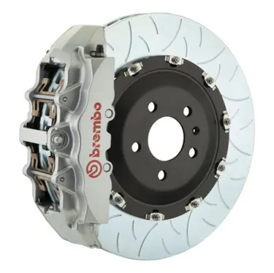 Best Choice Brembo 15-16 Genesis Sedan 3.8/5.0 (Excl AWD) Fr GT BBK 6Pist Cast 380x34 2pc Rtr Slot Type3-Silver - 1N3.9048A3