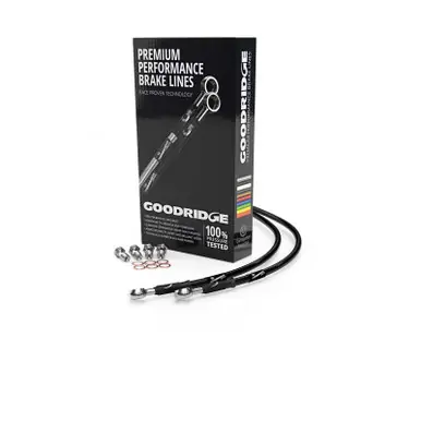 Best Seller Goodridge 87-06 Harley-Davidson FXSTS Clear Front Brake Line w/Black Fitting - HD0043-1FC-BK