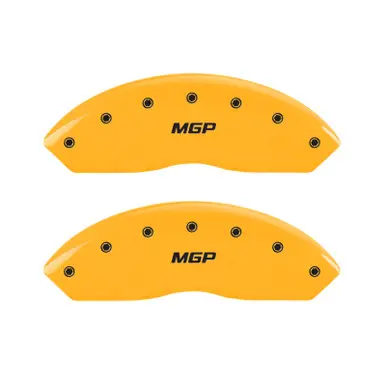 MGP 4 Caliper Covers Engraved Front & Rear MGP Yellow finish black ch - 22019SMGPYL Genuine