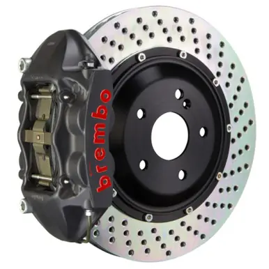 Affordable Brembo 00-02 S4/02-05 A4/06-08 A4 Front GTS BBK 4 Piston Cast 365x29 2pc Rotor Drilled-Black HA - 1P1.8507AS