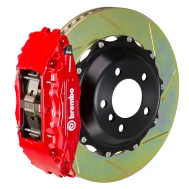 Brembo 08 R32 (Mk5) Front GT BBK 6 Piston Cast 355x32 2pc Rotor Slotted Type-1-Red - 1M2.8038A2 Get Yours