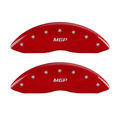 MGP 4 Caliper Covers Engraved Front & Rear MGP Red finish silver ch - 35007SMGPRD Place Order