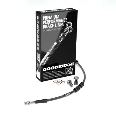 Goodridge 18-21 HD FLSL SLIM (w/ABS) +6in Front Brake Line Kit - Black - HD0137-2FC-BK6 Buy Direct