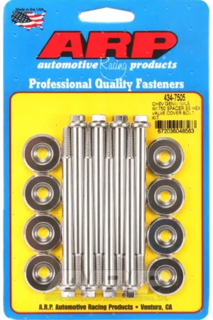 Save Now ARP Small Block Chevy GENIII/IV LS Series .750 Spacer Hex Valve Cover Bolt Kit - Stainless Steel