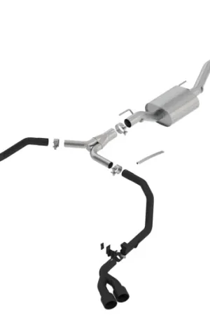 Borla 2020 Jeep Gladiator JT 3.6L V6 AT/MT AWD 2.75-2in ATAK Catback Ceramic Blk Tailpipe & Tips No Minimum Order