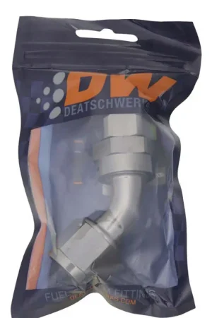 Big Sale DeatschWerks 10AN Female Swivel 45-Degree Hose End PTFE (Incl. 1 Olive Insert)