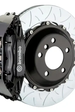 Trusted Brand Brembo 94-00 C-Class Front GT BBK 6 Piston Cast 355x32 2pc Rotor Slotted Type3-Black