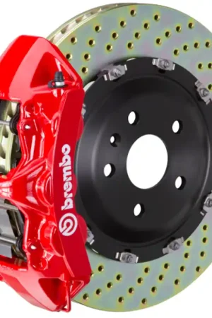 Wholesale Brembo 19-22 A-Class (Excl AMG) Fr GT BBK 6Pis Cast 365x34 2pc Rotor Drilled-Red