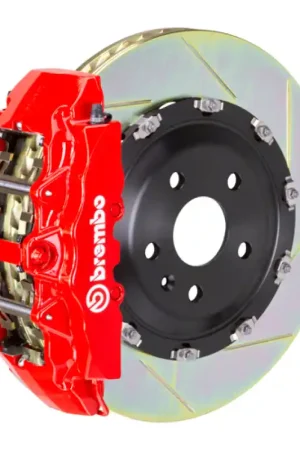 Authentic Brembo 02-07 Coupe/Spyder/04-07 GranSport Fr GT BBK 6 Pist Cast 380x34 2pc Rotor Slotted Type1-Red
