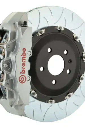 Affordable Brembo 96-05 550/575 (Excl. GTC) Front GT BBK 6 Piston Cast 380x34 2pc Rotor Slotted Type3-Silver