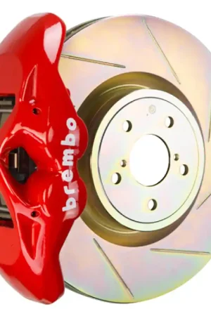 Affordable Brembo 15-21 WRX (VA) Front GT BBK 4 Piston Cast 326 x30 1pc Rotor Slotted Type-1-Red